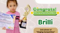 Congratulation BRILLIANT ARUNIKA MANDAGI 3rd winner Singing Competition (Duta Education)