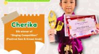 Congratulation Cherika  - 5th winner of singing competition (Festival Seni & Kreasi Anak)