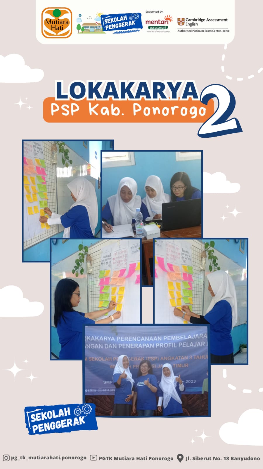 Lokakarya 2 PSP Kabupaten Ponorogo untuk Sekolah Penggerak 24 September 2023 Perancangan dan Penerapan Profil Pelajar Pancasila