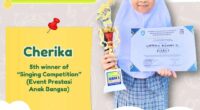 Congratulation Cherika 5th winner of singing competition event prestasi anak bangsa